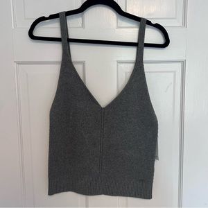 Abercrombie & Fitch | Knit Sweater Tank, Grey, Size XL - NWT